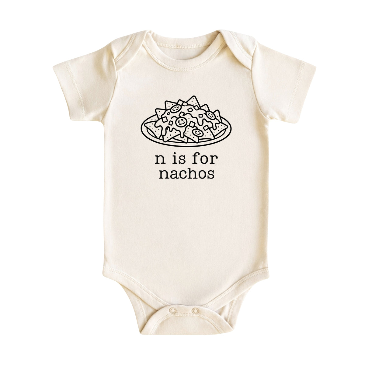 N Is for Nachos Baby Bodysuit