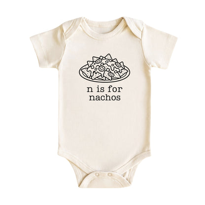 N Is for Nachos Baby Bodysuit