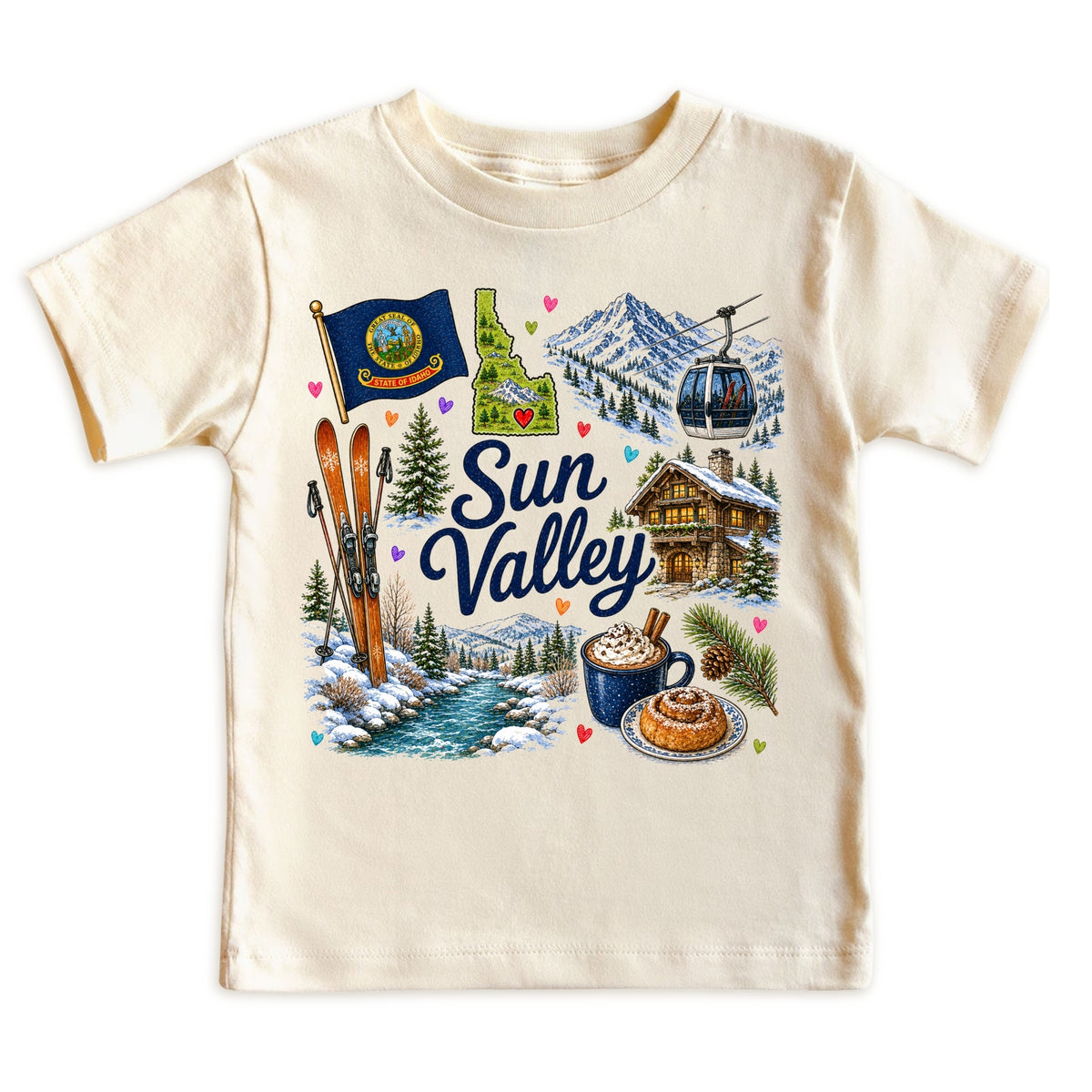 Sun Valley Idaho Baby Bodysuit for Boys Girls