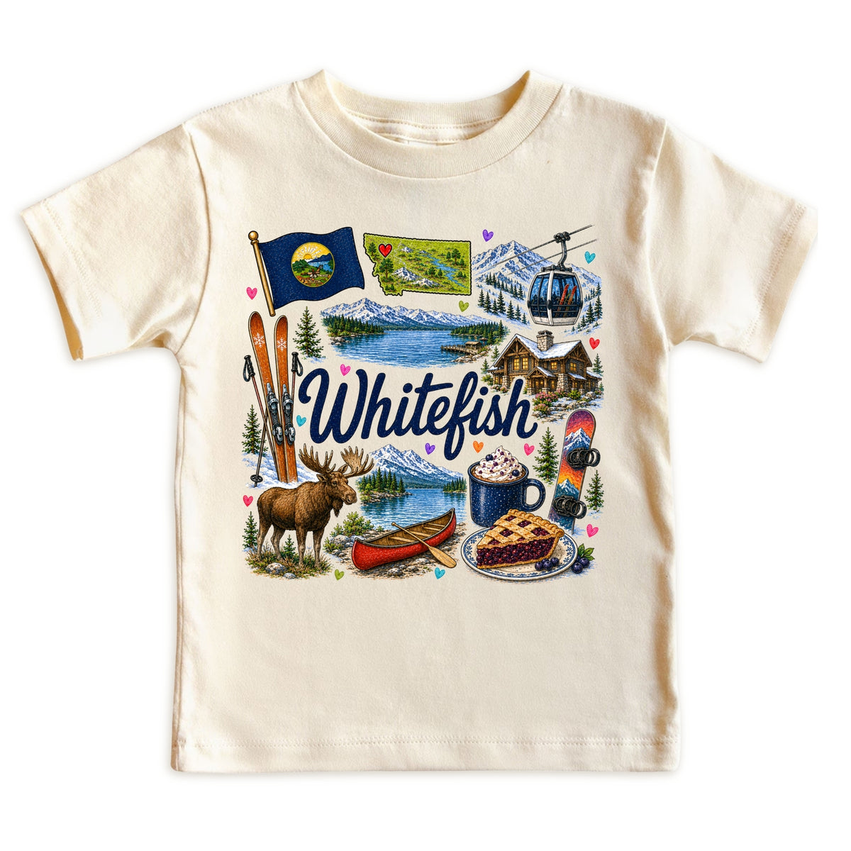 Whitefish Montana Baby Bodysuit for Boys Girls