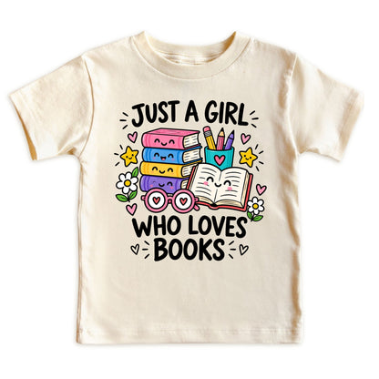 Just a Girl Who Loves Books Kids T-Shirt