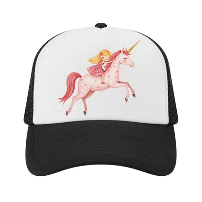 Unicorn Trucker Hat for Kids, Girls Boys Magical Horse Hat, Birthday Gift