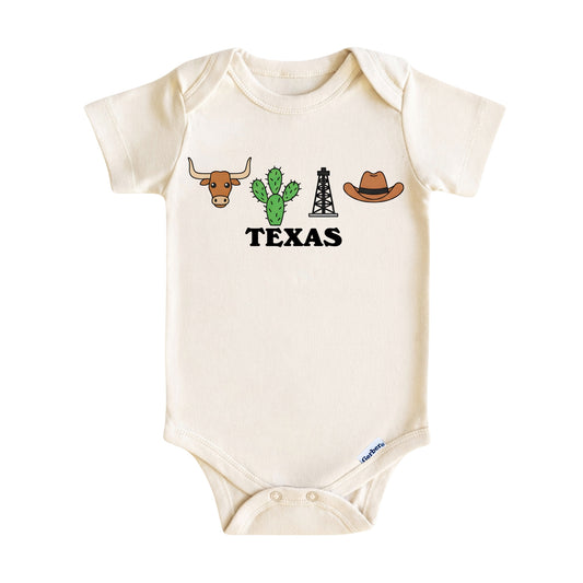 Texas Baby Onesie ®, Texas Baby Bodysuit for Boys Girls