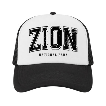 Zion Trucker Hat for Kids & Adults, Zion National Park Vacation, Souvenir Gifts