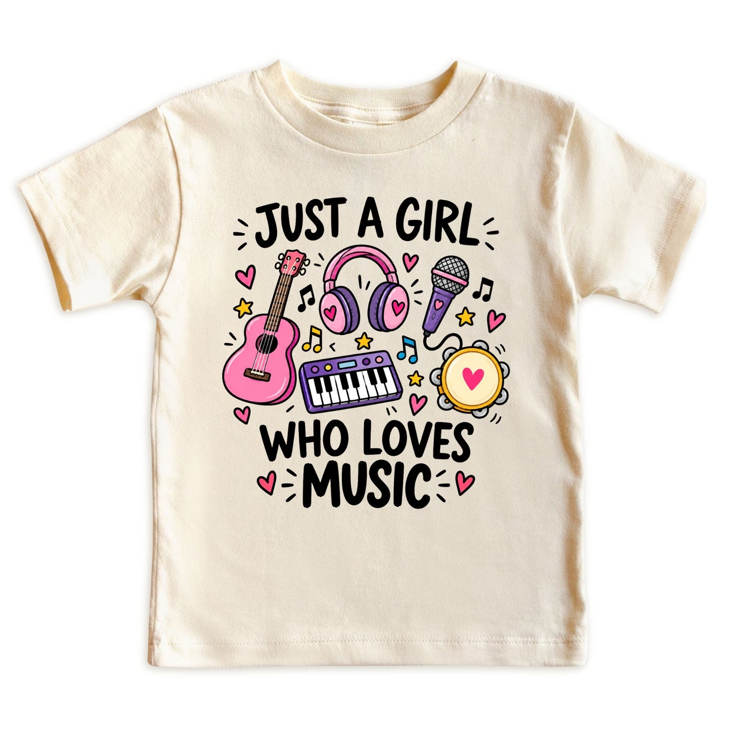 Just a Girl Who Loves Music Kids T-Shirt