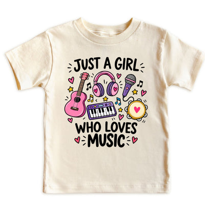 Just a Girl Who Loves Music Kids T-Shirt