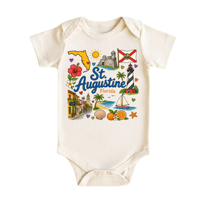 St. Augustine Florida Baby Bodysuit for Boys Girls