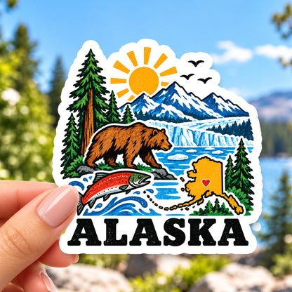 Alaska Retro Sticker