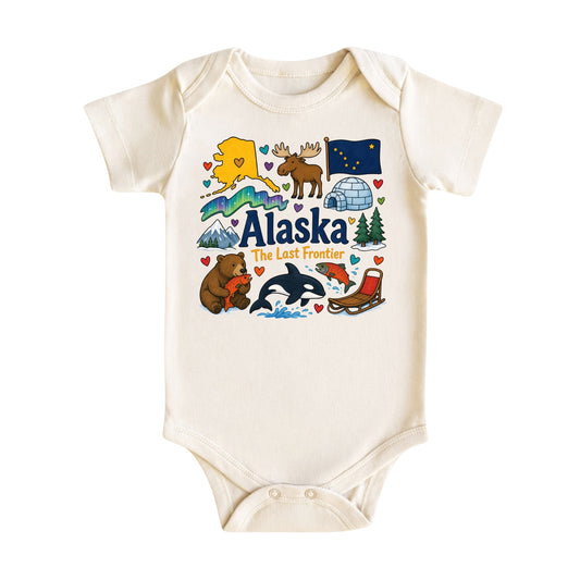 Alaska Baby Bodysuit for Boys Girls