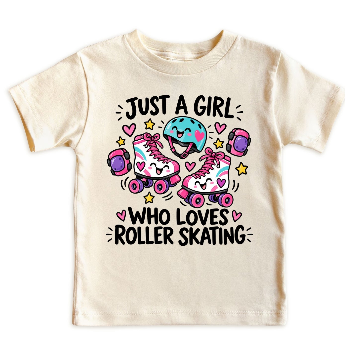 Just a Girl Who Loves Roller Skating Kids T-Shirt
