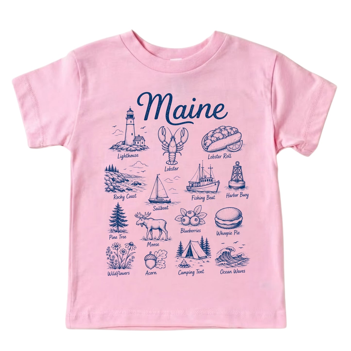 Maine Vacation Baby Bodysuit and T-Shirt
