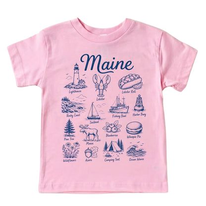 Maine Vacation Baby Bodysuit and T-Shirt