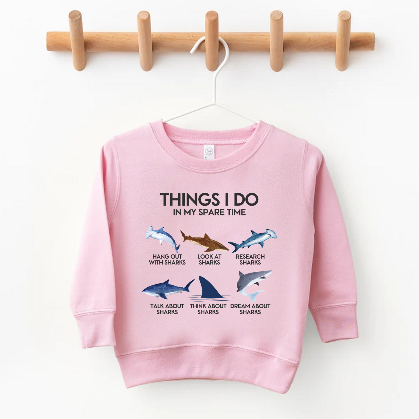 Things I Do In My Spare Time - Shark Kids Shirt