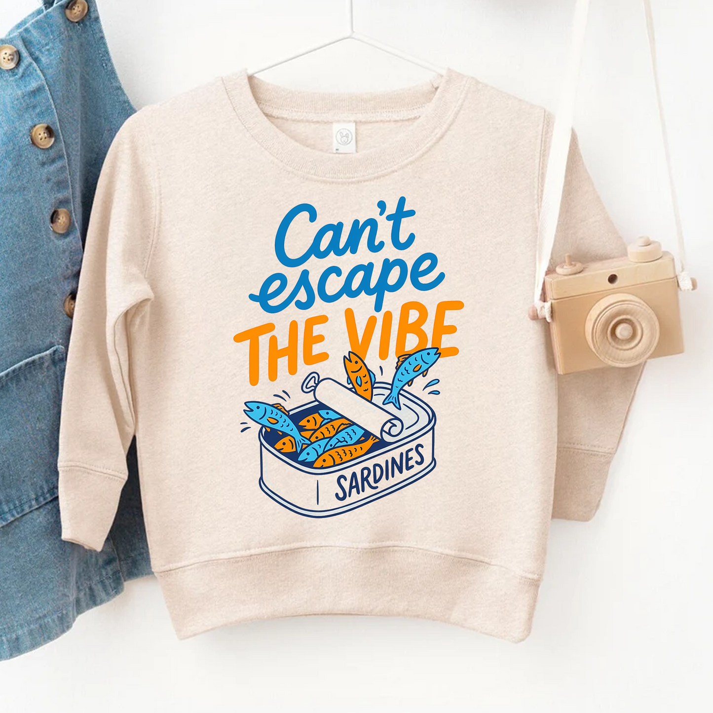 Can't Escape The Vibe Sardine Tin Kids T-Shirt