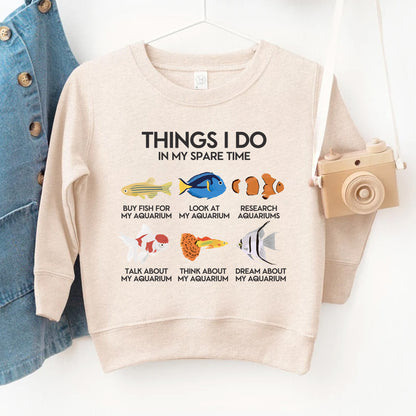 Things I Do In My Spare Time - Aquarium Kids T-Shirt