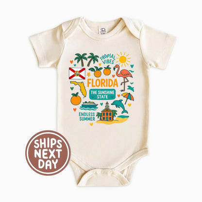 Florida Kids Sweatshirt – Sunshine State Icons