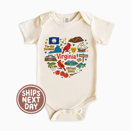 Virginia Kids Sweatshirt – Old Dominion State Icons