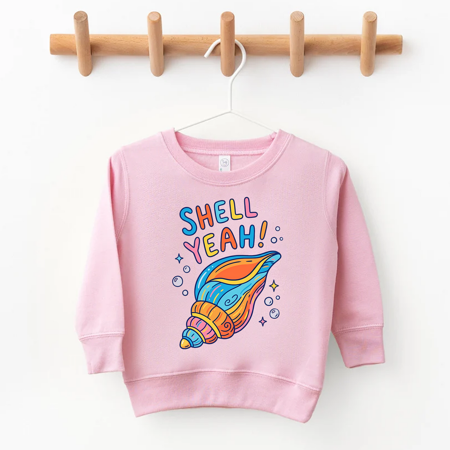 Shell Yeah! Colorful Seashell Kids Graphic T-Shirt