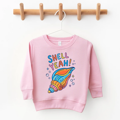 Shell Yeah! Colorful Seashell Kids Graphic T-Shirt