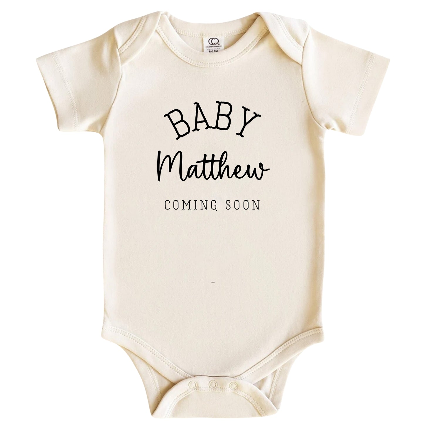 Custom Baby Coming Soon Bodysuit