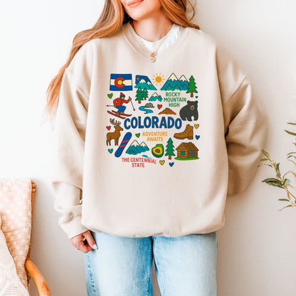 Colorado Kids T-Shirt – Rocky Mountain State Icons