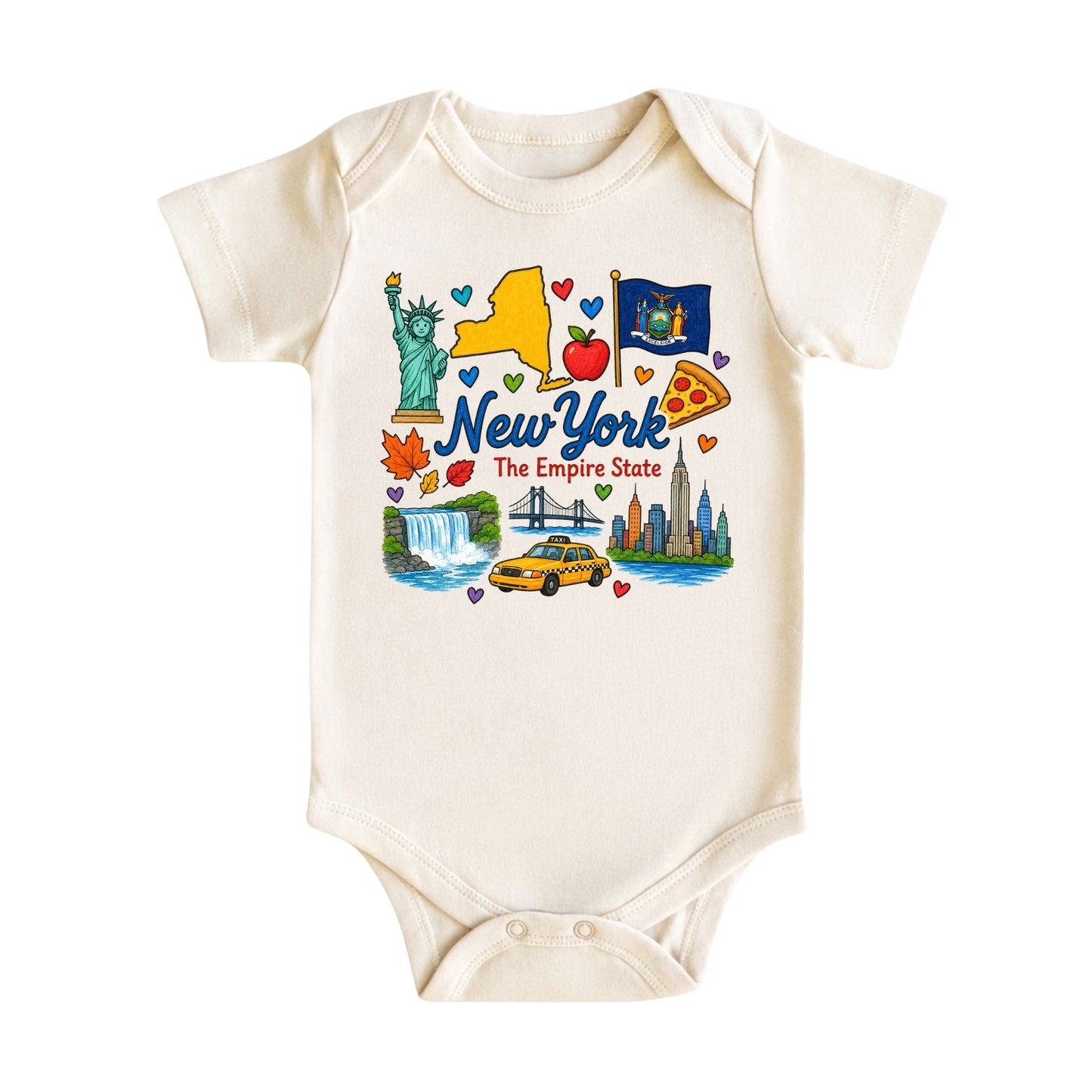 New York Baby Bodysuit for Boys Girls