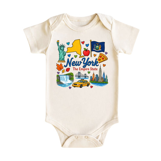New York Baby Bodysuit for Boys Girls
