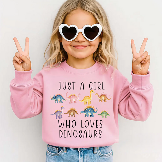 Just A Girl Who Loves Dinosaurs Shirt