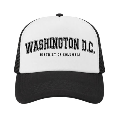 Washington D.C. Trucker Hat for Kids & Adults, Washington DC Vacation, Souvenir Gifts