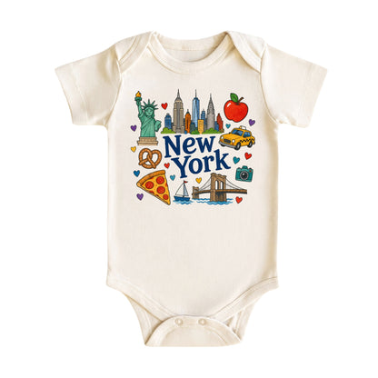 New York City Baby Bodysuit for Boys Girls