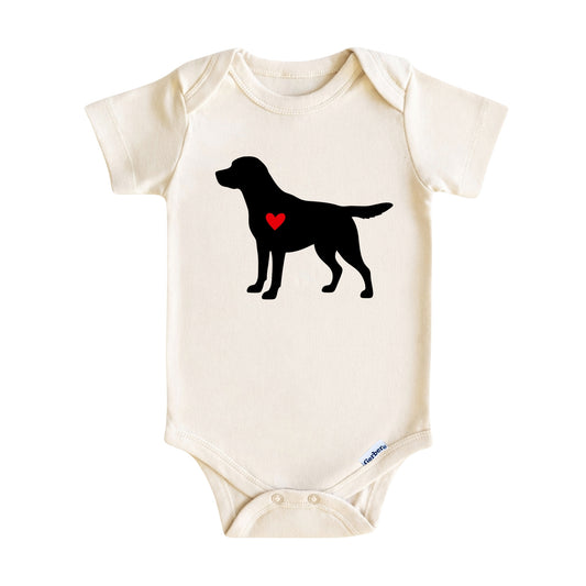 Labrador Retriever Heart ONESIE ®, Baby Bodysuit for Boys Girls