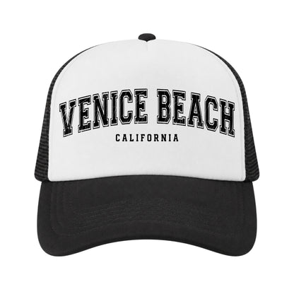 Venice Beach Trucker Hat for Kids & Adults, Venice Beach California Vacation, Souvenir Gifts