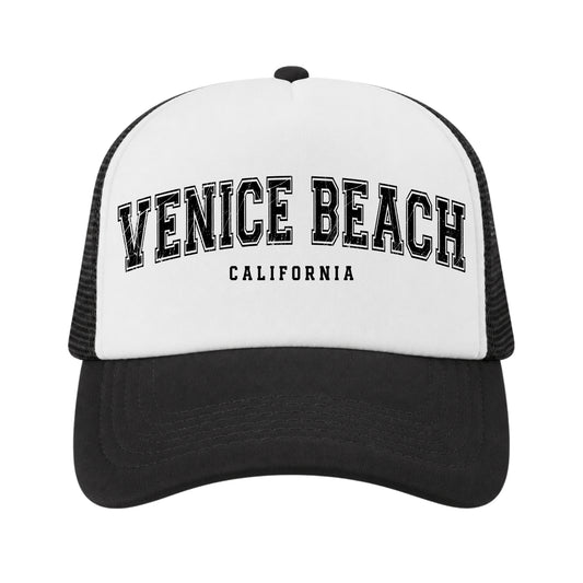 Venice Beach Trucker Hat for Kids & Adults, Venice Beach California Vacation, Souvenir Gifts