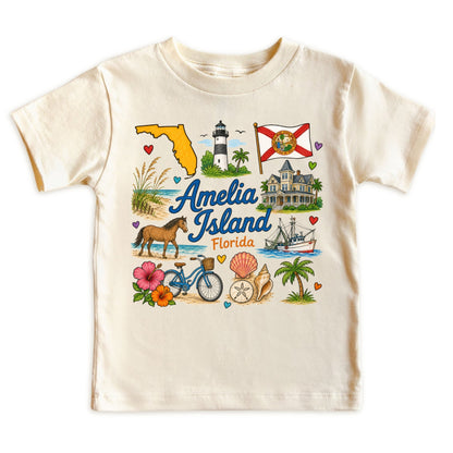 Amelia Island Florida Baby Bodysuit for Boys Girls