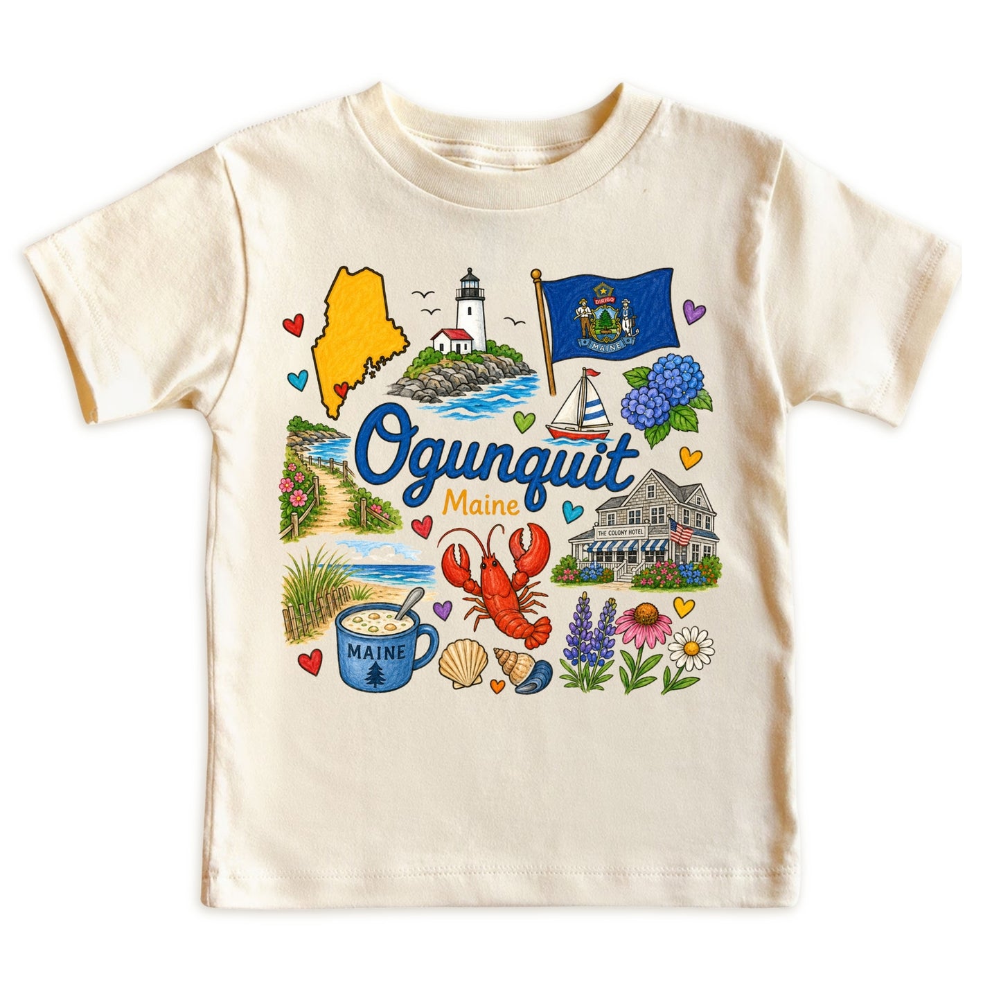 Ogunquit Maine Kids T-Shirt