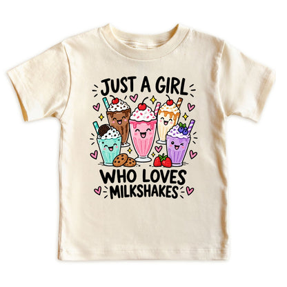 Just a Girl Who Loves Milkshakes Kids T-Shirt