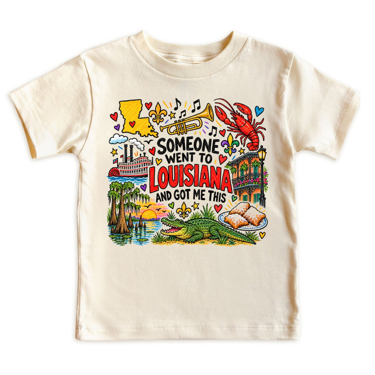Louisiana Tee for Boys Girls