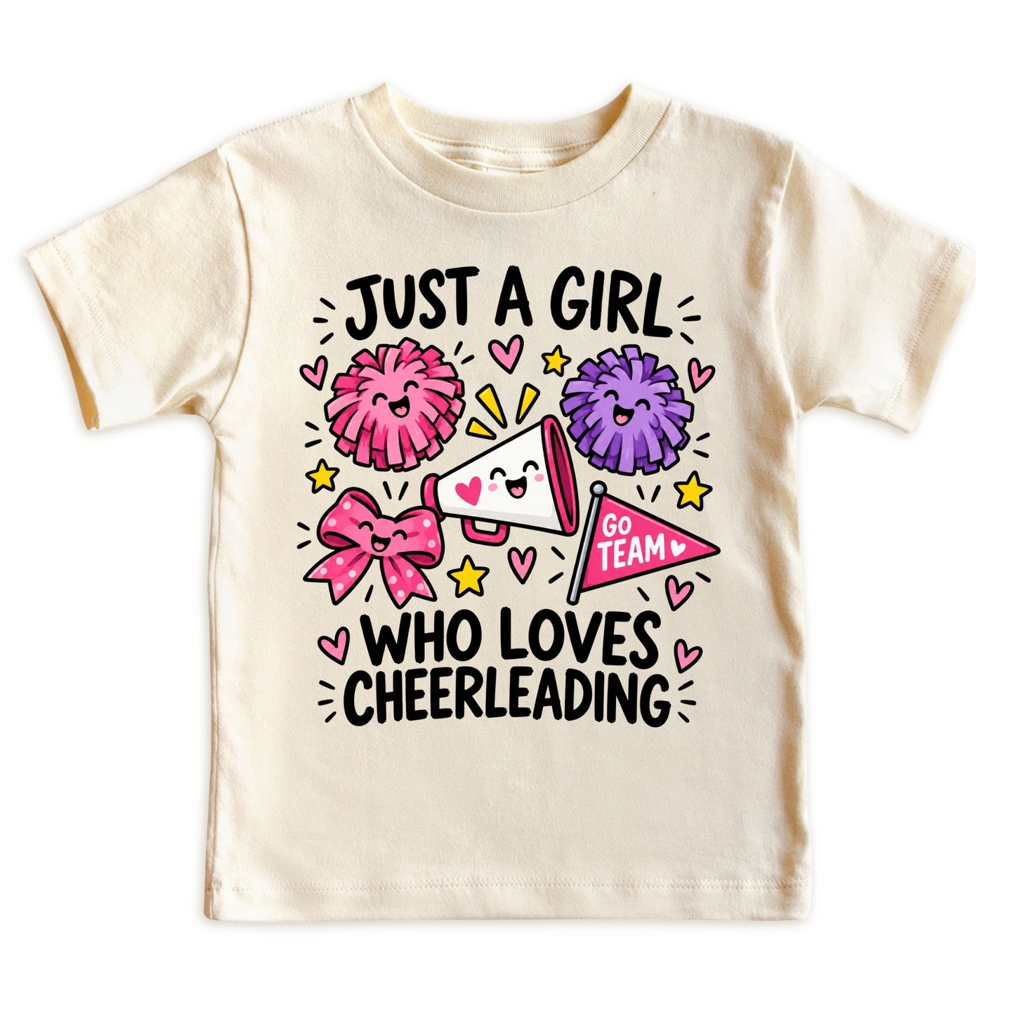 Just a Girl Who Loves Cheerleading Kids T-Shirt