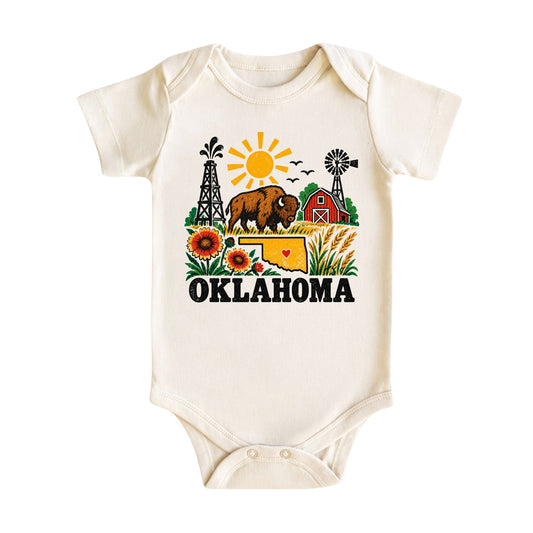 Oklahoma Baby Bodysuit