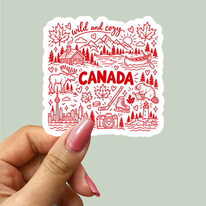 Canada Illustration Sticker