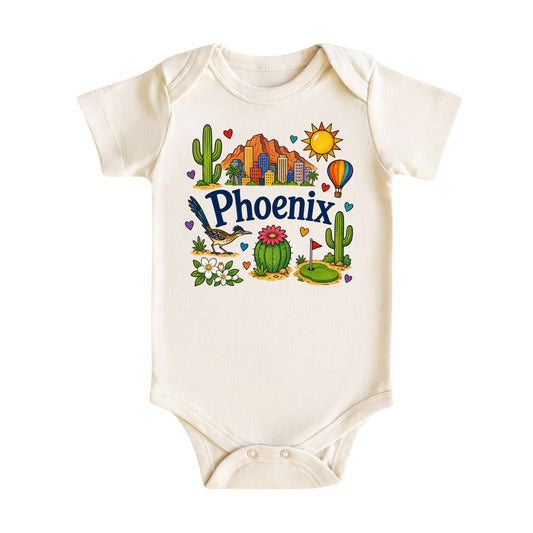 Phoenix Baby Bodysuit for Boys Girls