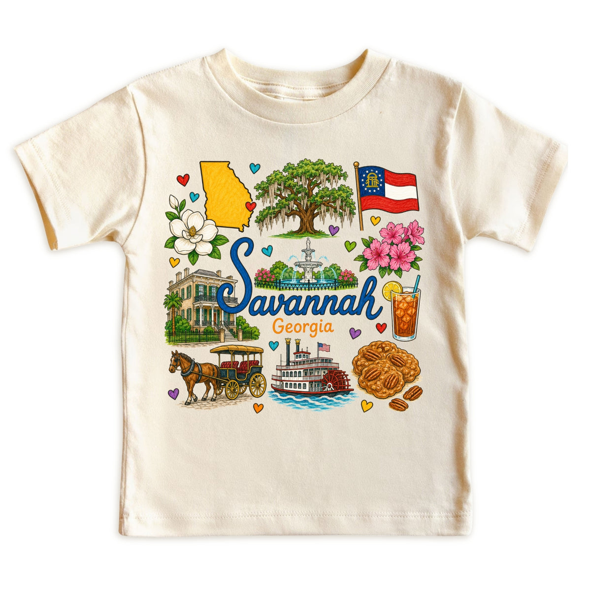 Savannah Georgia Kids T-Shirt