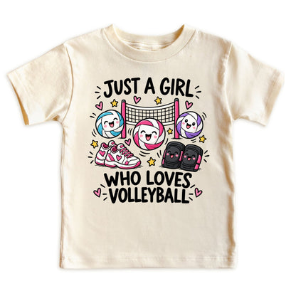 Just a Girl Who Loves Volleyball Kids T-Shirt
