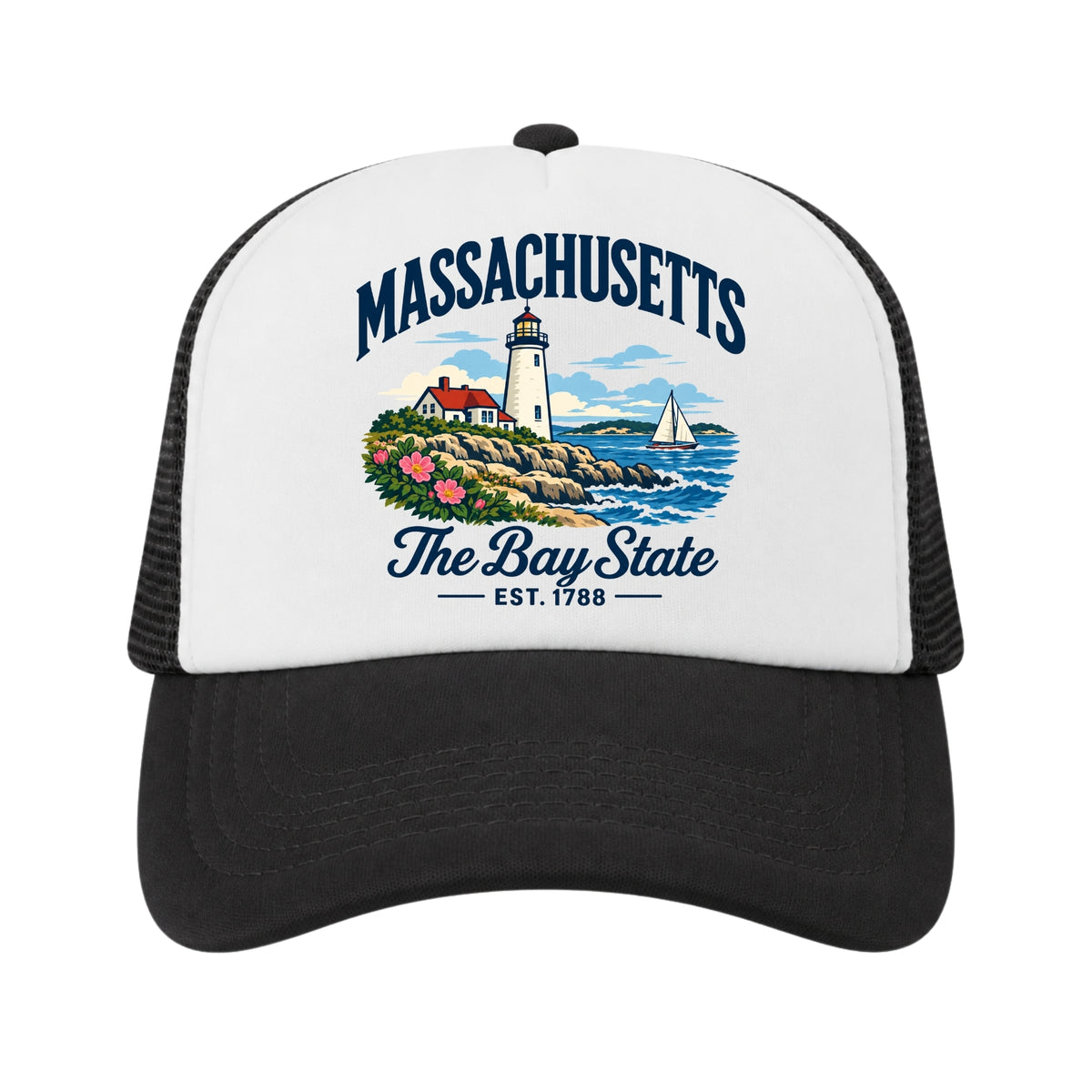Massachusetts Kids Trucker Hat