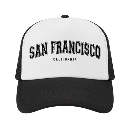 San Francisco Trucker Hat for Kids & Adults, California Vacation, Souvenir Gifts