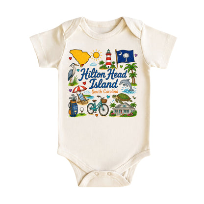 Hilton Head Island South Carolina Baby Bodysuit for Boys Girls