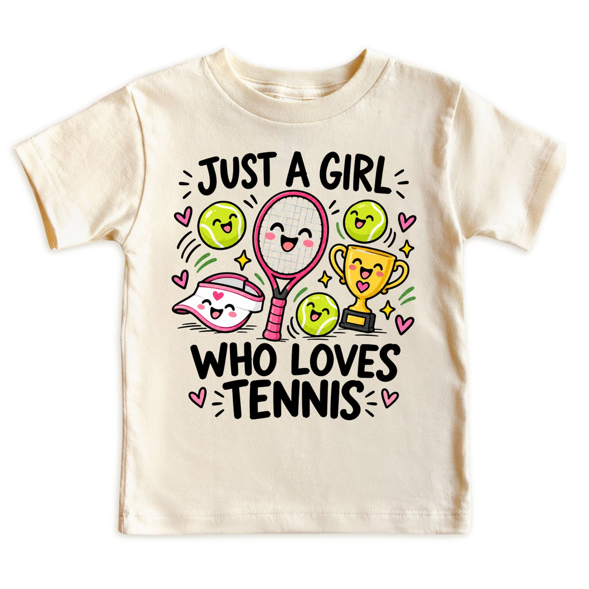 Just a Girl Who Loves Tennis Kids T-Shirt