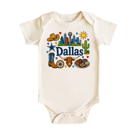 Dallas Baby Bodysuit for Boys Girls