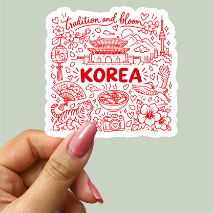 Korea Symbols Sticker