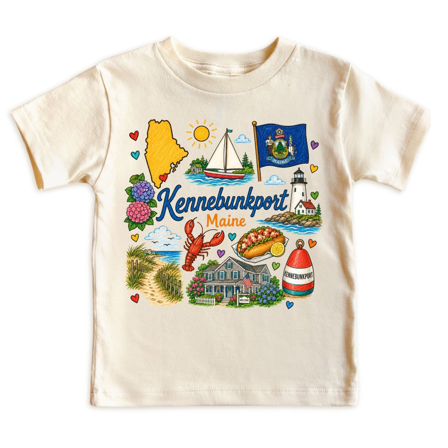 Kennebunkport Maine Baby Bodysuit for Boys Girls
